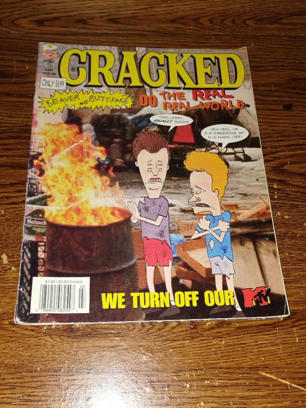 Cracked Magazine #324 (March 1998) Beacis and Butthead